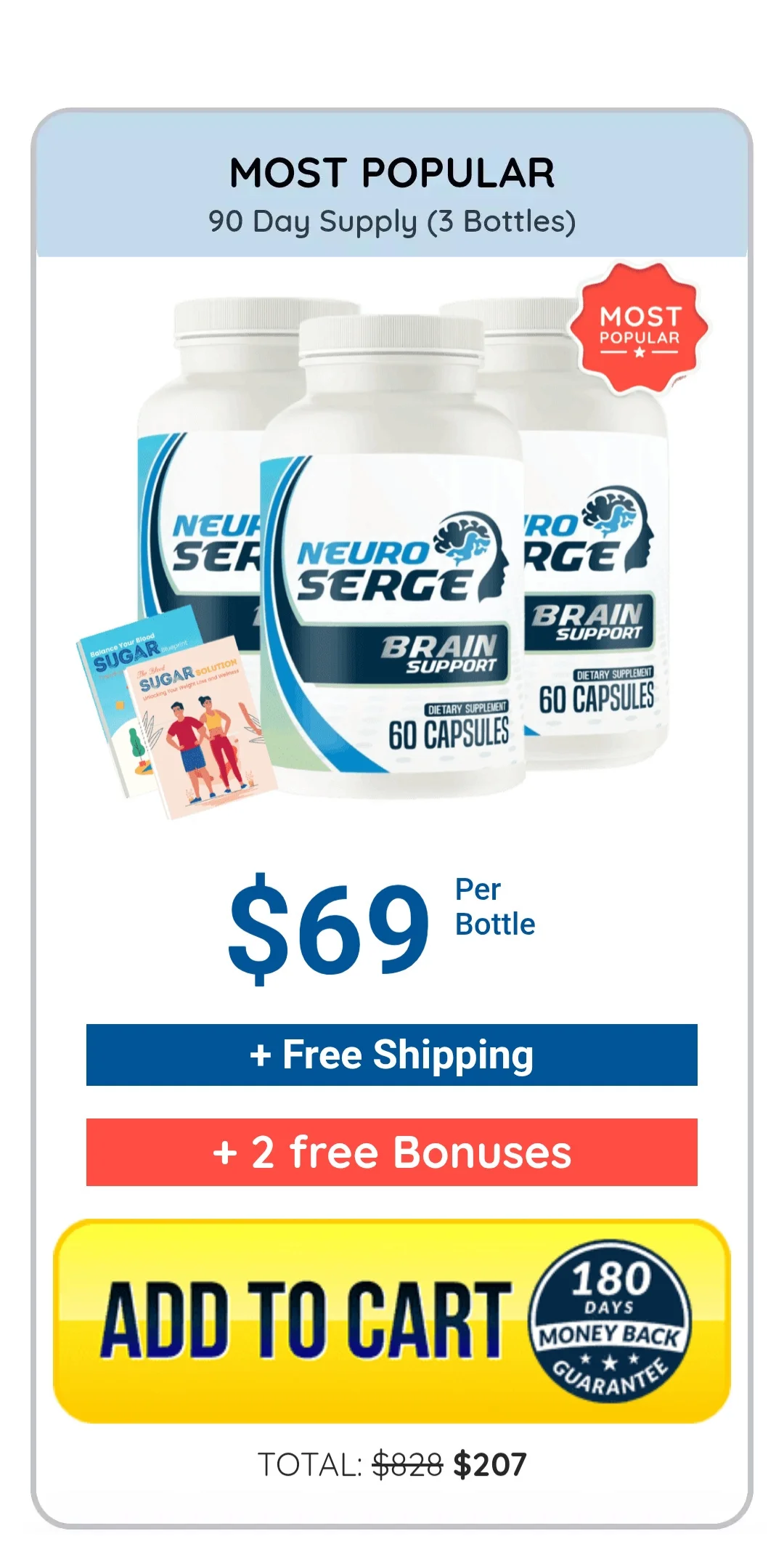 Mind Boost™ 3 bottles pricing
